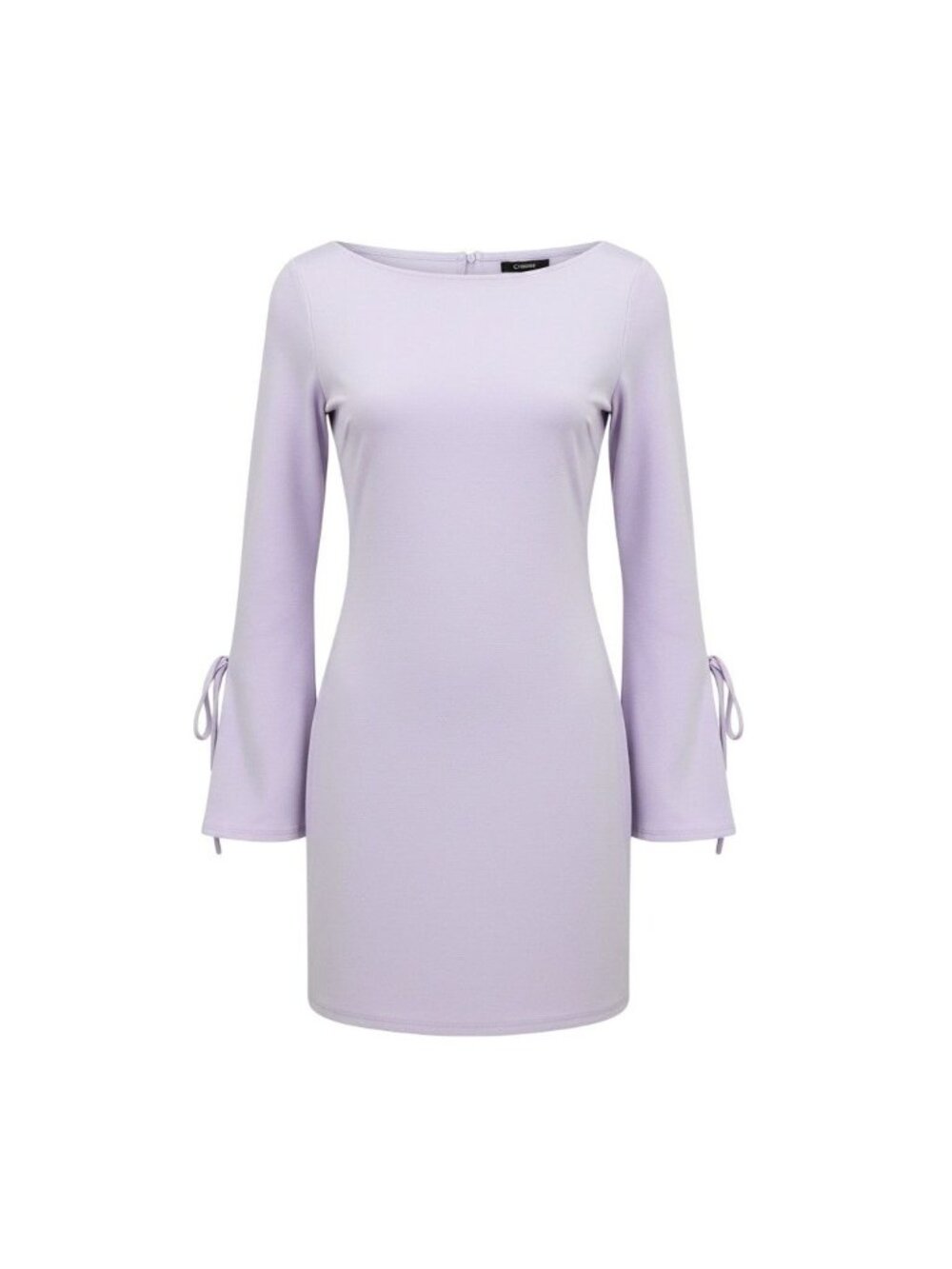 Urban Outfitters Womens Lilac Dress With Lace-Up Bell Sleeves Size M